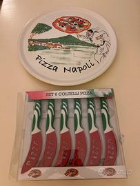 Set piatti e coltelli pizza
