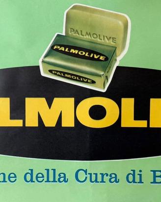 GRAFICHE RICORDI PALMOLIVE POSTER VINTAGE 59x39
