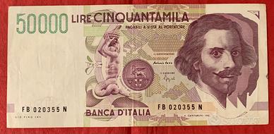 Banconota da 50000 lire