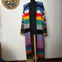 Giacca  lunga all’uncinetto