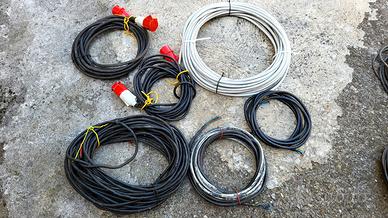 Cavi elettrici di varie lunghezze per 380V e 220V