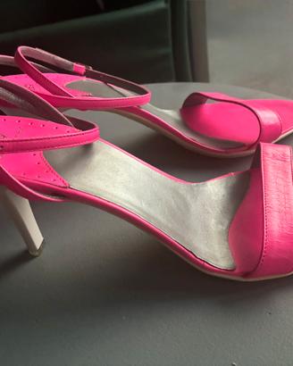 FORNARINA Sandali fucsia 39 cinturino / tacco 8cm