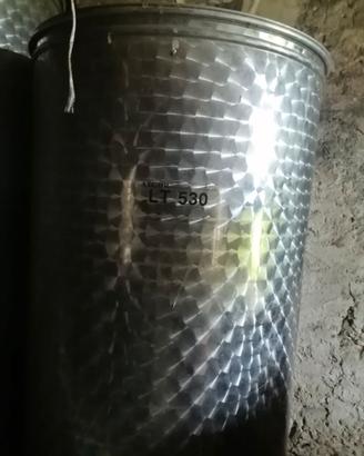 Serbatoio acciaio inox per olio 530 litri