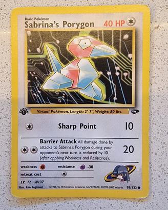 Sabrina's Porigon prima edizione GC 98 / 132