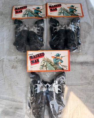 Pistole giocattolo vintage anni 70 “themasked man”