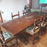 tavolo massello lungo 2,20 MT largo 82 cm 