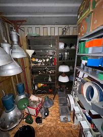 Modernariato industriale lampade lettere