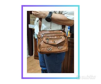 Borsa a tracolla unisex di grande capacità