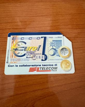 Scheda telefonica rara