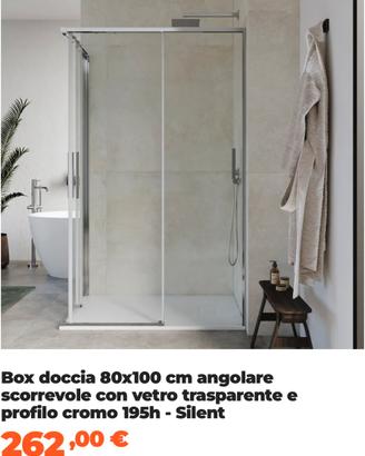 2 Box doccia 80x100 e 70x140 mai usati