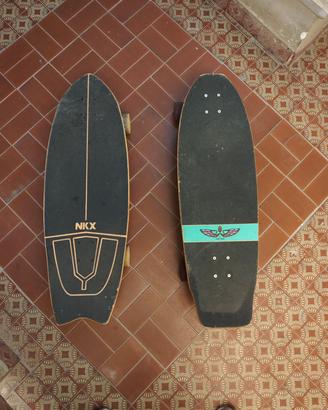 DUE Surf skate, Carver  VON SOL e NKX Maverick