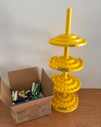 Stand Clipper + 39 accendini