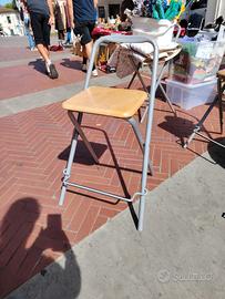 sgabelli pieggevoli con seduta in legno