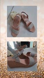 sandali beige nuovi