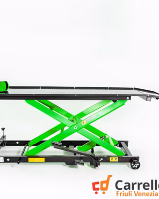 Ponte moto sollevatore con pompa a pedale VERDE