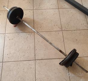 Set Bilanciere con dischi in ghisa 