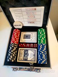 Valigetta gioco carte, dadi, fiches 