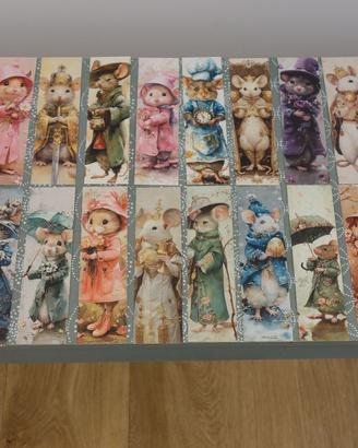 Segnalibro 32 pezzi tutti diversi “Criceto e Topo”