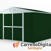 Box struttura lamiera Acciaio 327x307 verde scuro