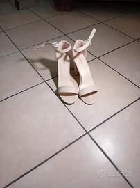 scarpe estive da sera beige