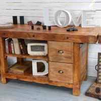 Mobile artigianale stile banco falegname