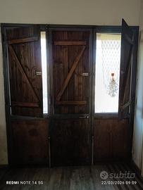 Porte in ferro e legno