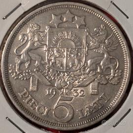 5 Lati 1932 Lettonia