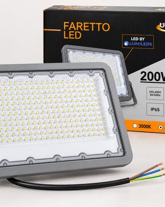 Faro LED 200W 18000 Lumen 4000K IP65 Lumileds Nuov