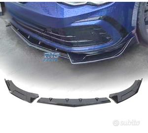 SPOILER LIP VOLKSWAGEN VW GOLF 8 R LINE NERO LUCID