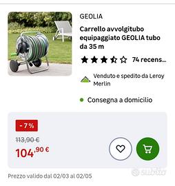 carrello avvolgitubo