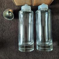 Alessi ricambi  vetri oliera più tappo acciaio