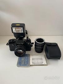 Contax 137MD + Carl Zeiss 50mm 1.4  + flash