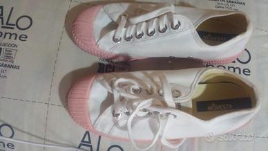 scarpe sportive NOVESTA N. 39donna in tela bianca 