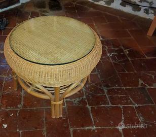 Tavolino bamboo vimini