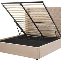 letto contenitore in semilpelle