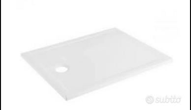 Piatto Doccia Ceramica SLIM 3cm 80x100 + Piletta 