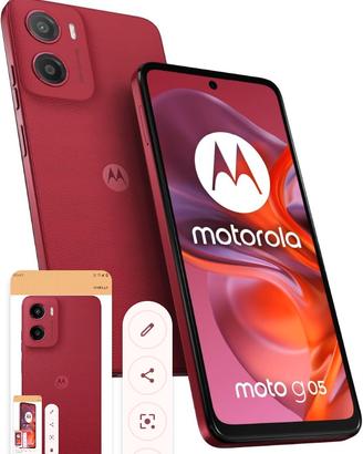 Motorola g05 rosso 8 GB RAM più 4