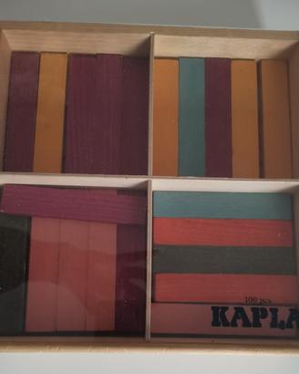 100 blocchi Kapla legno color 