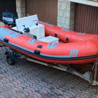 Gommone con carrello