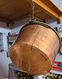 Calderone lapiolu in rame 120 litri