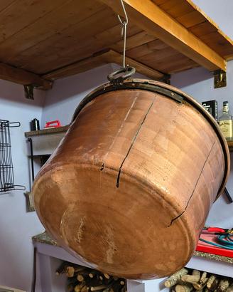 Calderone lapiolu in rame 120 litri