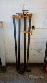 4 MORSETTE STRETTOI DA FALEGNAME PROFESSIONALI 130