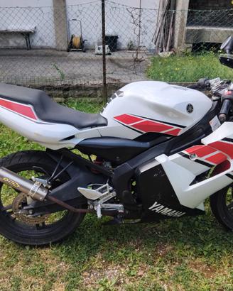 Yamaha TZR 50 – bianca e rossa, scarico Arrow