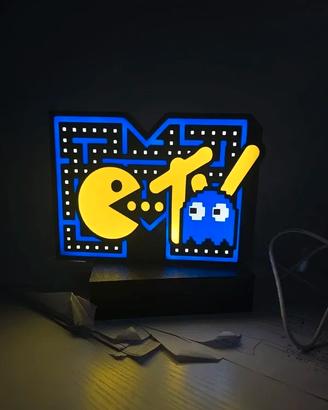 Lightbox LED MTV Pac-Man – Insegna luminosa 3D