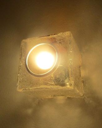 coppia di lampade da soffitto o da parete a cubo i
