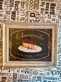 Stampa con cornice “Cheesecake - NY style”