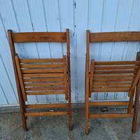 sedie pieghevoli legno 