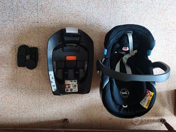 ovetto cybex + base isofix + adattatori