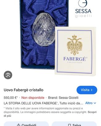 Uovo Fabergè in cristallo