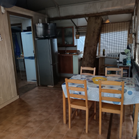 Roulotte con struttura fissa in campeggio